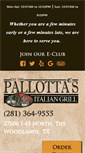 Mobile Screenshot of pallottasitaliangrill.com